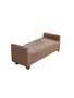 Atelier Del Sofa Banco de Tela TEDDY Camel, Asiento Acogedor para Sala de Estar y Dormitorio, 115 cm Ancho
